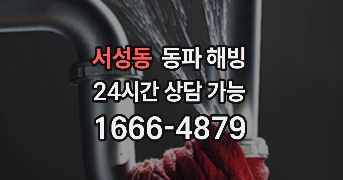 서성동 동파 해빙