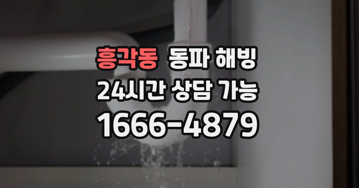 흥각동 동파 해빙