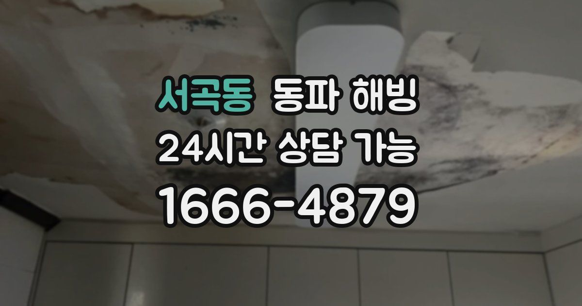 서곡동 동파 해빙