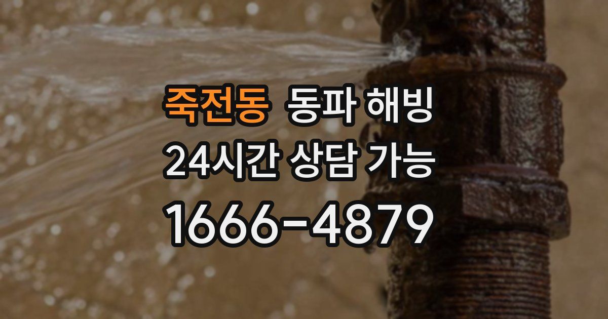 죽전동 동파 해빙