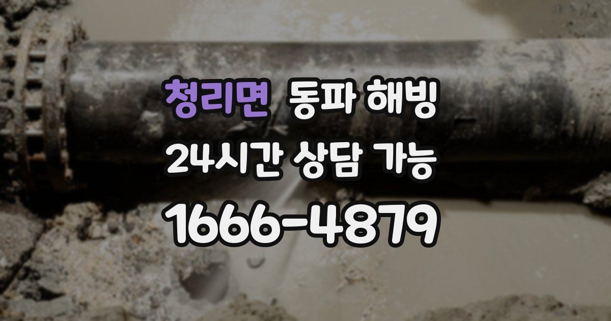 청리면 동파 해빙