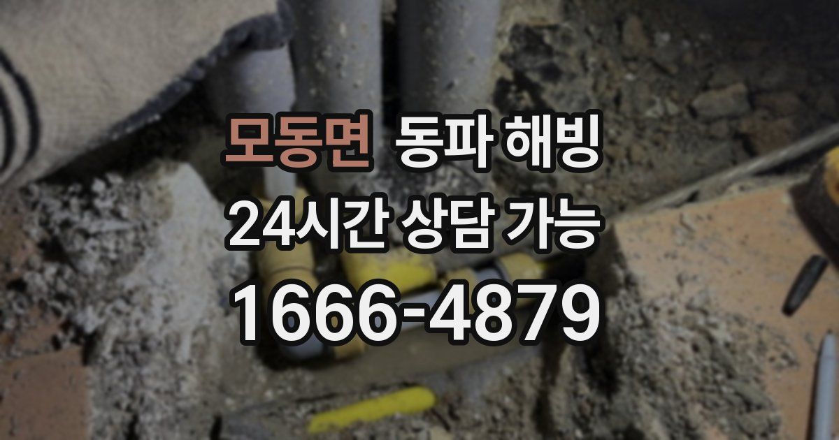 모동면 동파 해빙