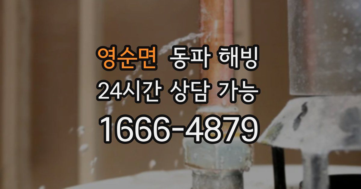 영순면 동파 해빙