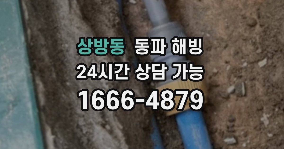 상방동 동파 해빙