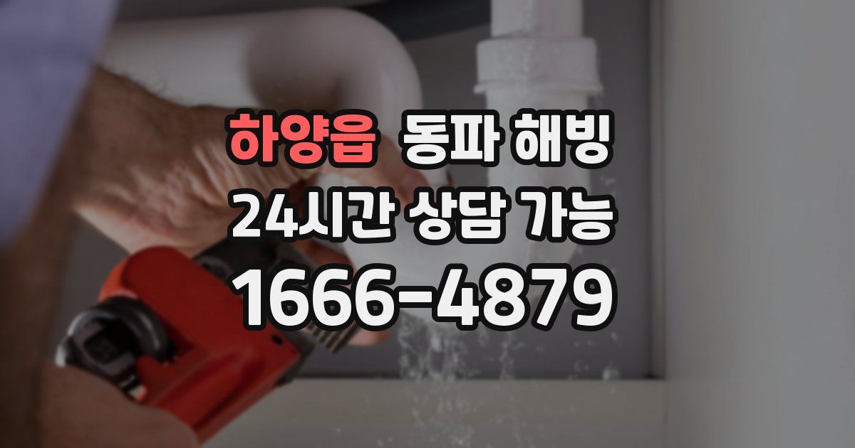 하양읍 동파 해빙