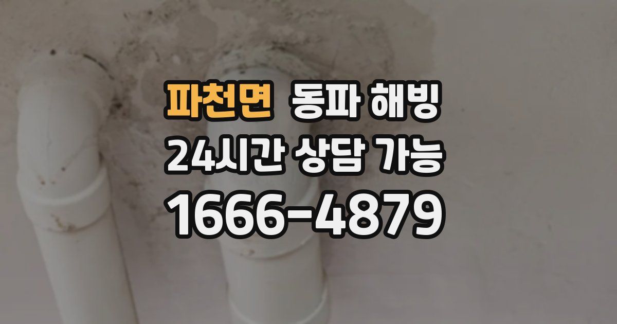 파천면 동파 해빙