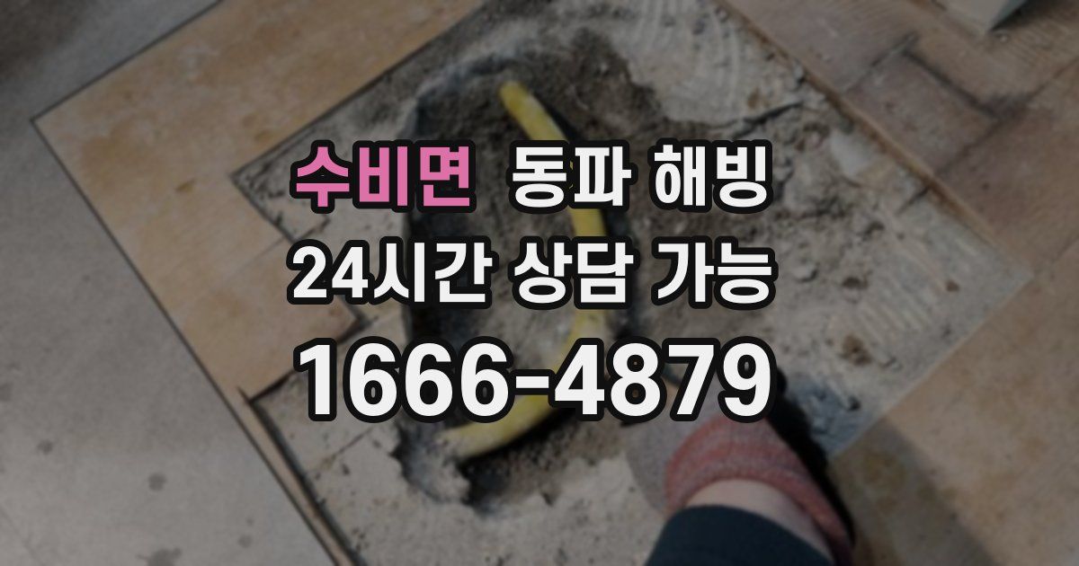 수비면 동파 해빙