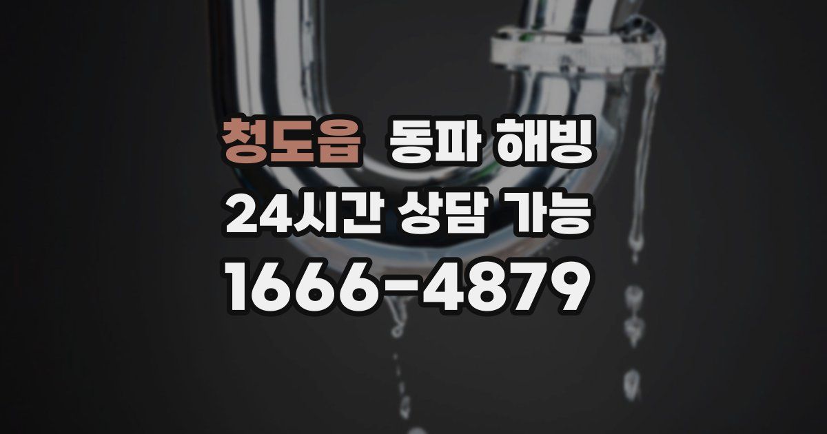 청도읍 동파 해빙