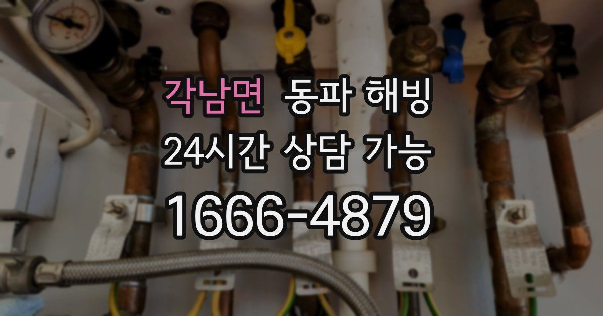 각남면 동파 해빙