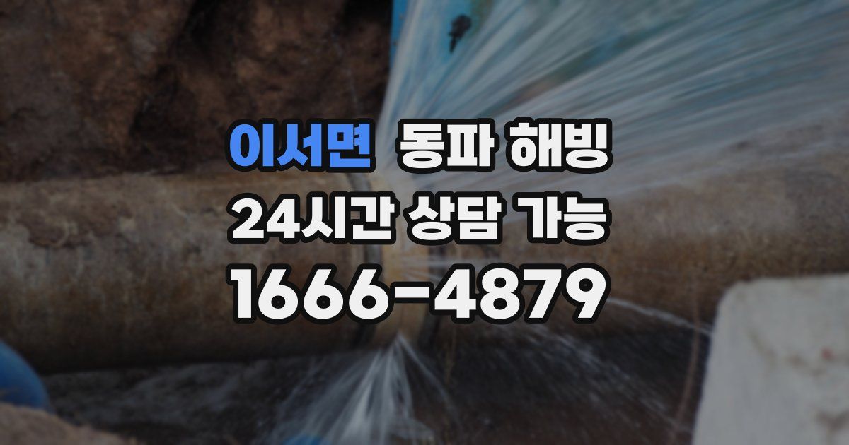 이서면 동파 해빙