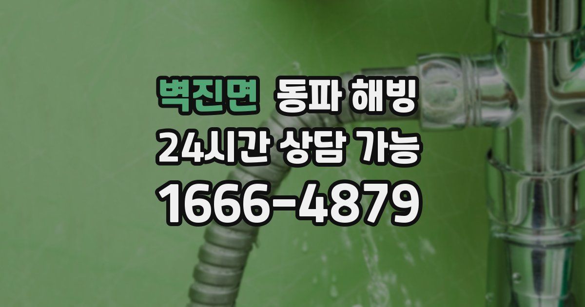 벽진면 동파 해빙