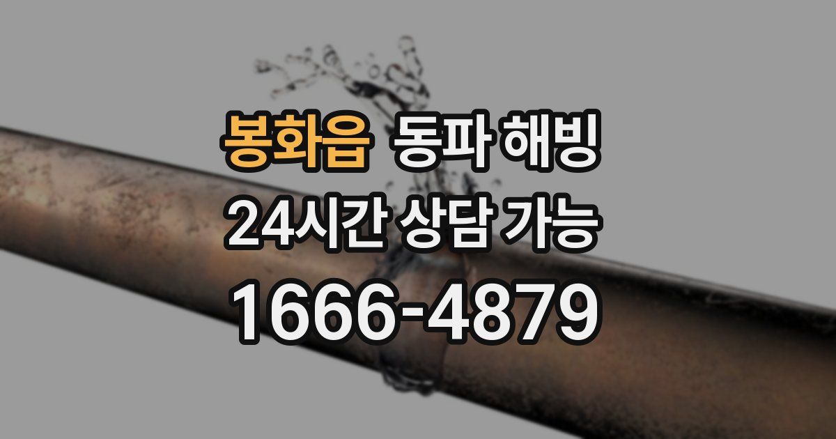 봉화읍 동파 해빙