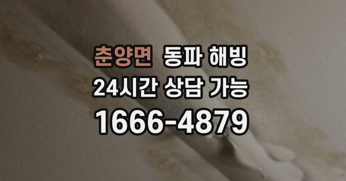 춘양면 동파 해빙