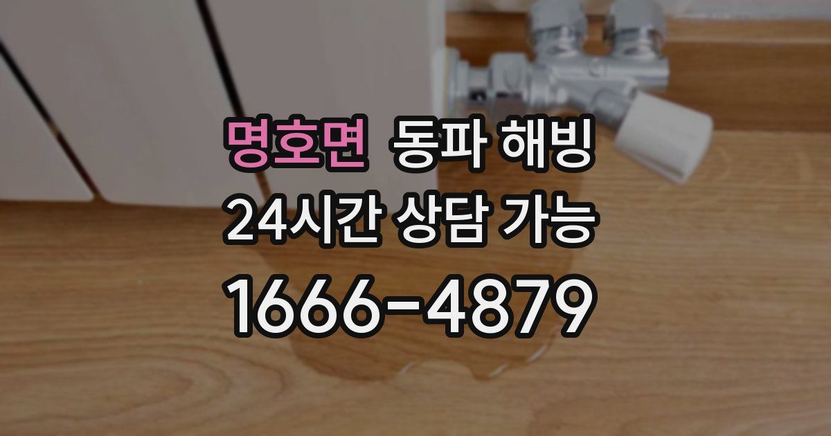 명호면 동파 해빙