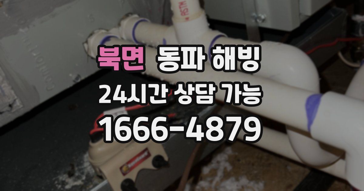 북면 동파 해빙