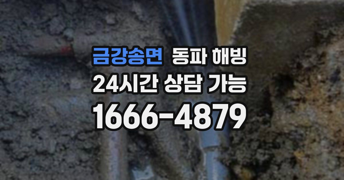 금강송면 동파 해빙