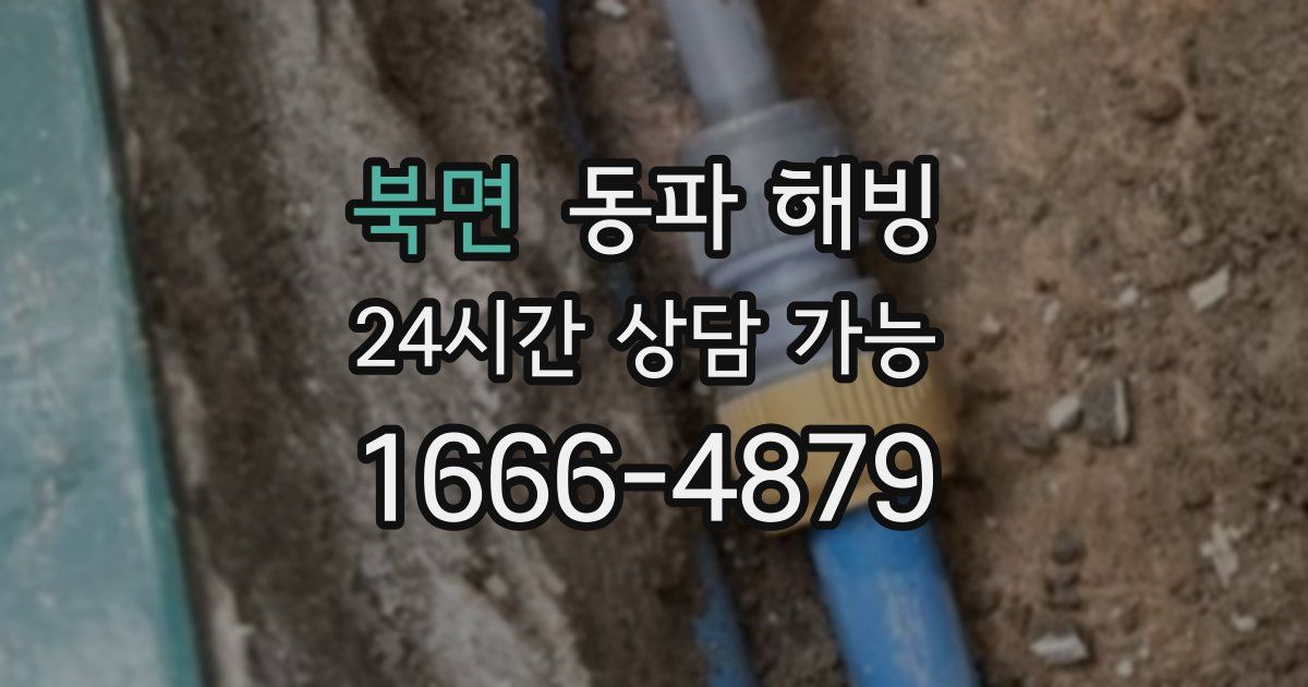 북면 동파 해빙