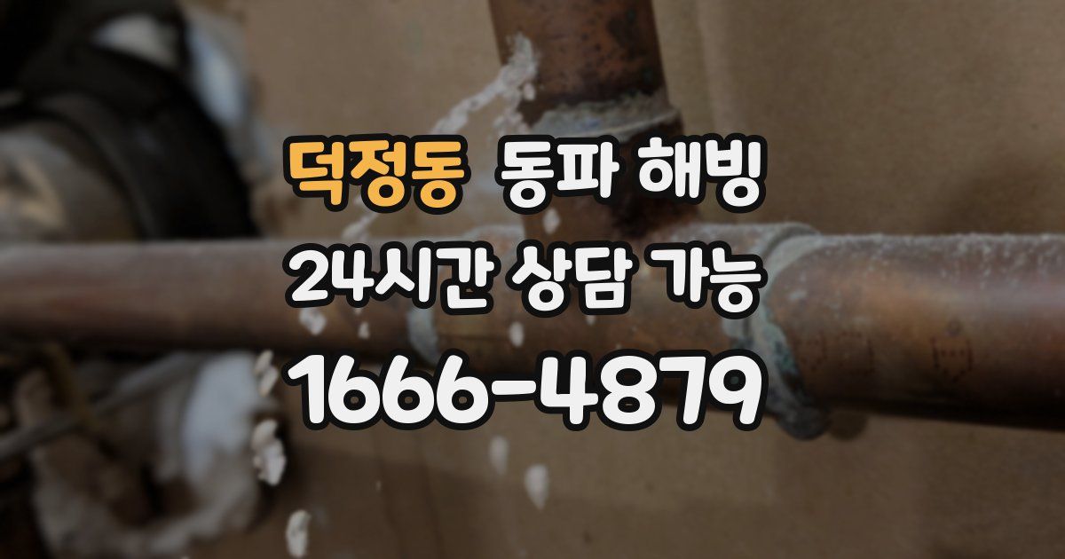 덕정동 동파 해빙