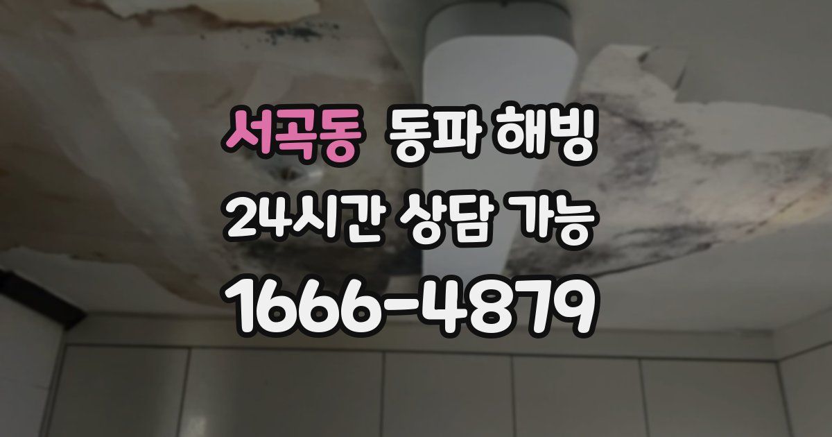 서곡동 동파 해빙