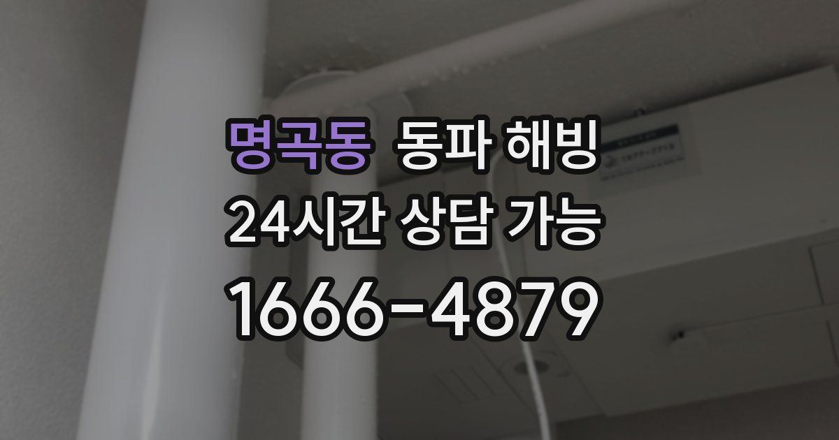 명곡동 동파 해빙