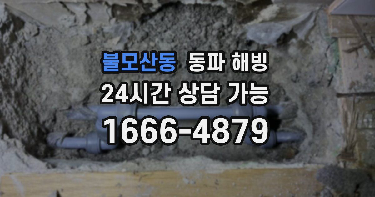 불모산동 동파 해빙