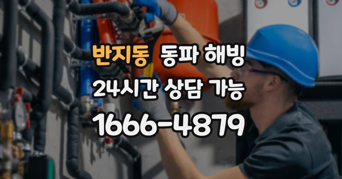 반지동 동파 해빙