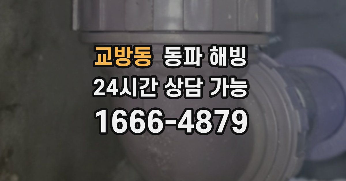 교방동 동파 해빙