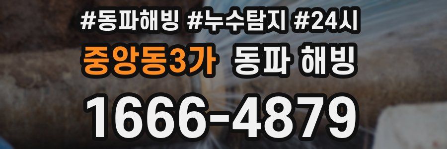 중앙동3가 동파