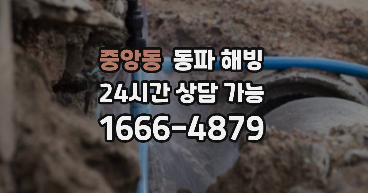 중앙동 동파 해빙