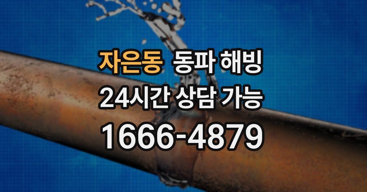 자은동 동파 해빙