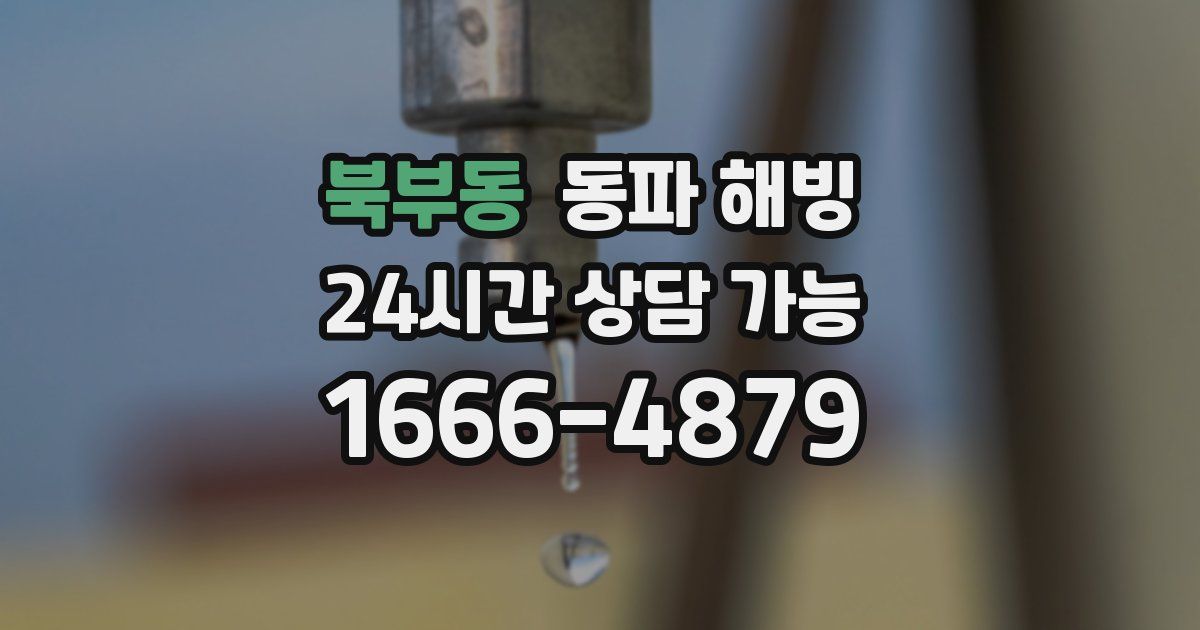 북부동 동파 해빙