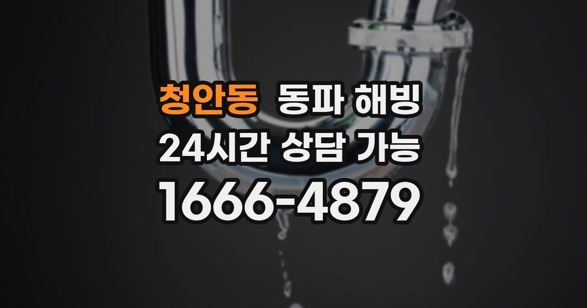 청안동 동파 해빙