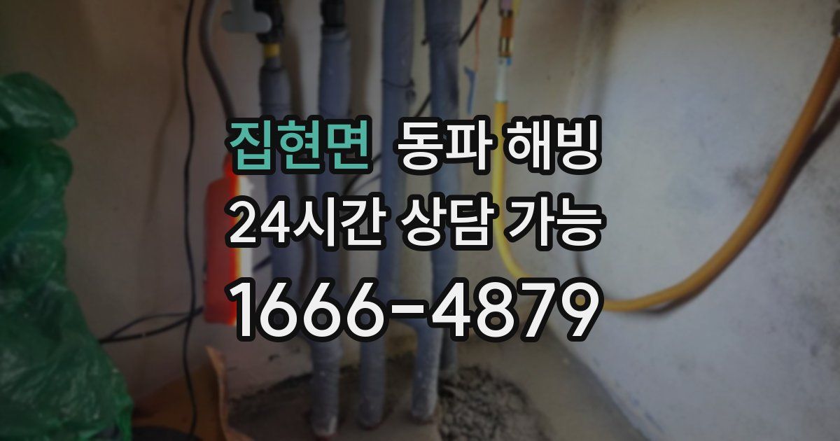 집현면 동파 해빙