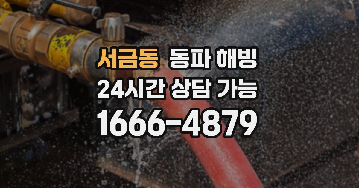 서금동 동파 해빙