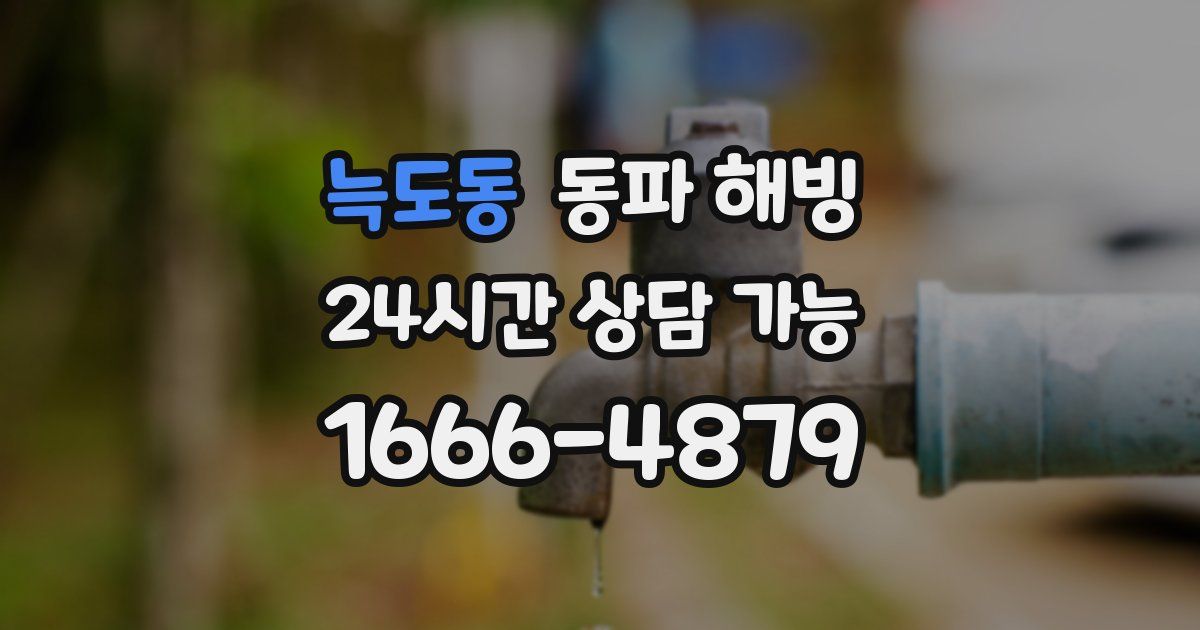 늑도동 동파 해빙