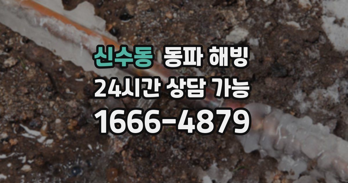 신수동 동파 해빙
