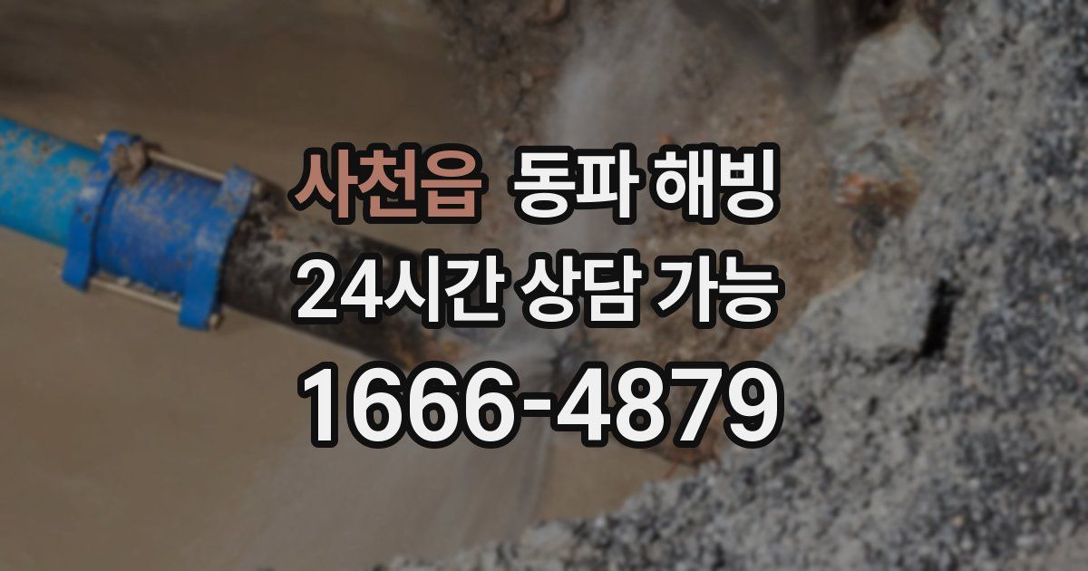 사천읍 동파 해빙