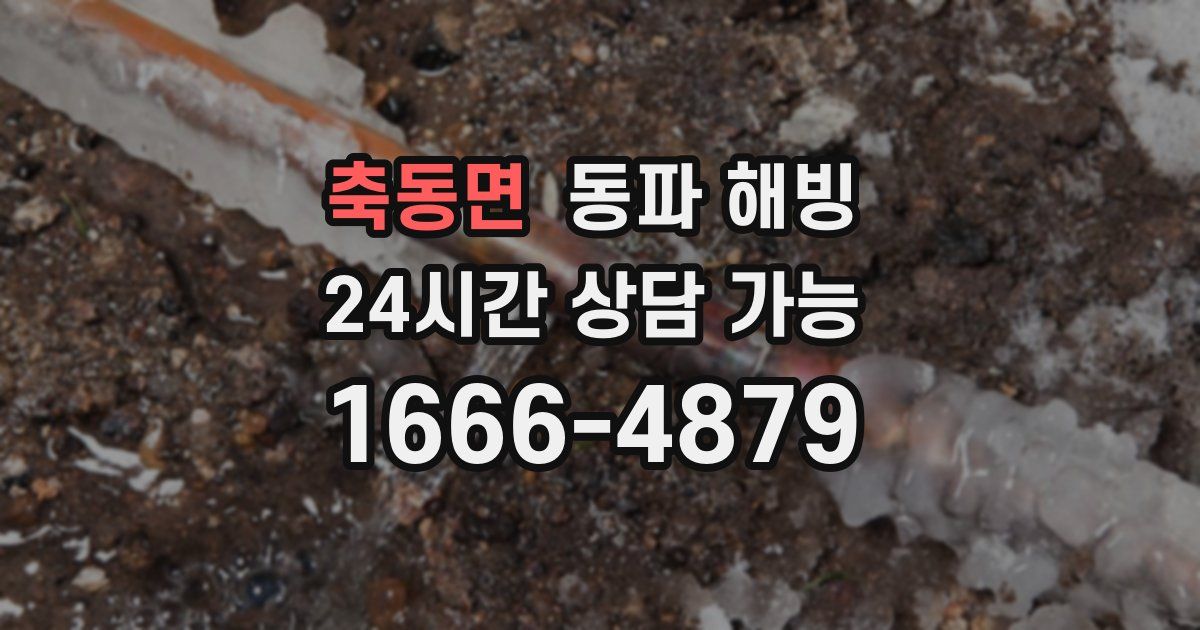 축동면 동파 해빙