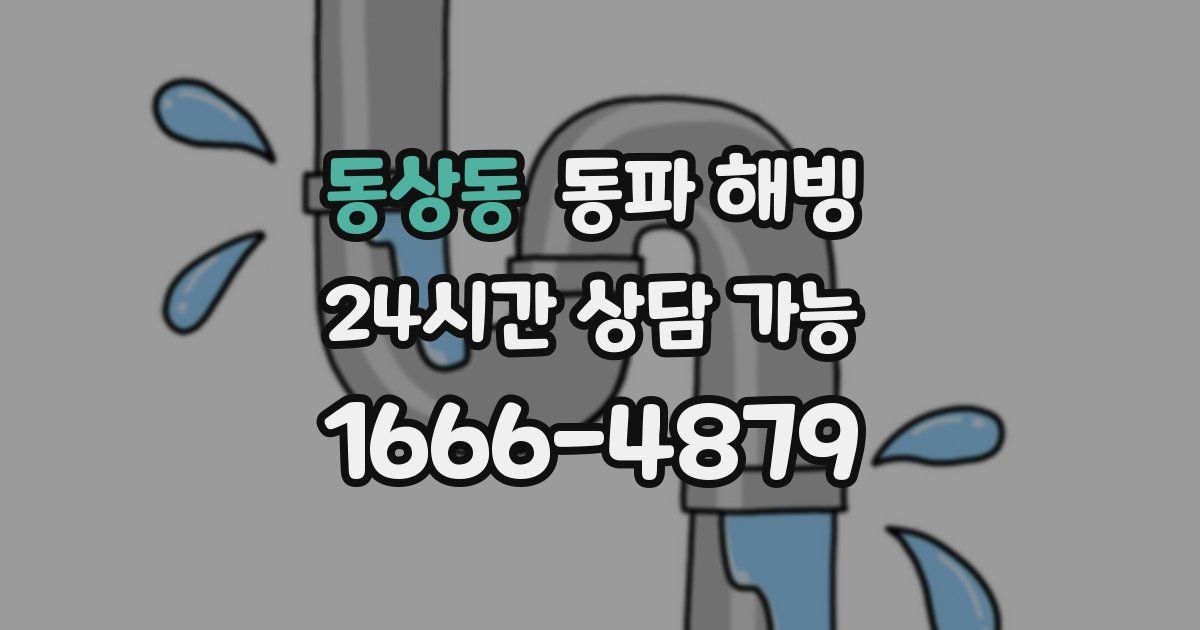 동상동 동파 해빙