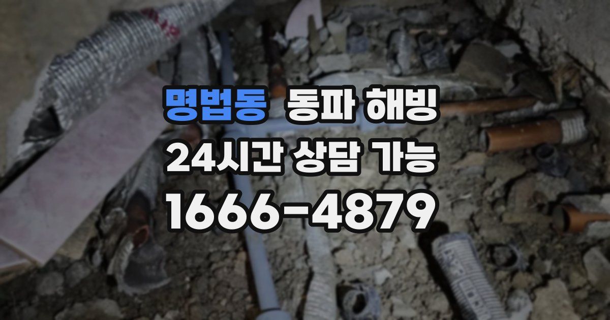 명법동 동파 해빙