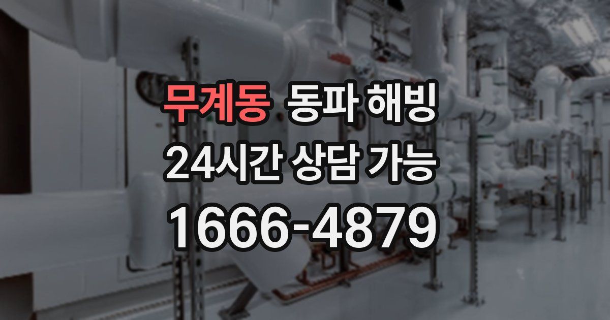 무계동 동파 해빙