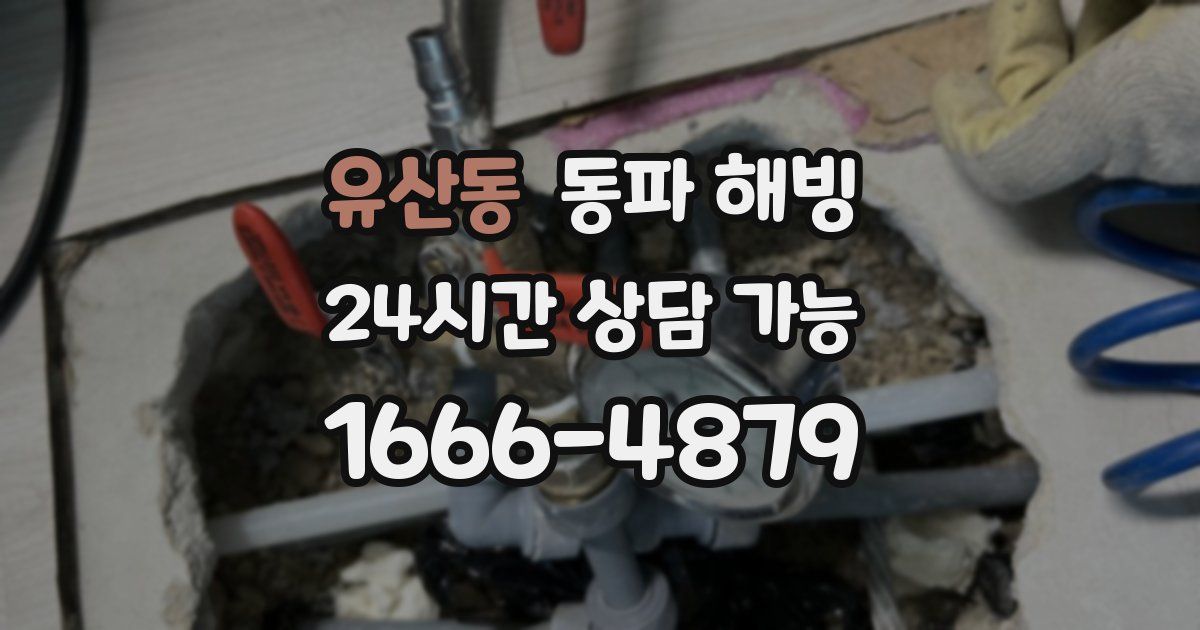 유산동 동파 해빙