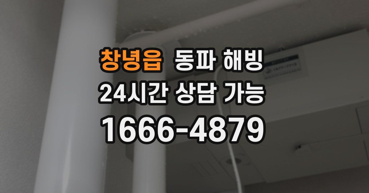 창녕읍 동파 해빙