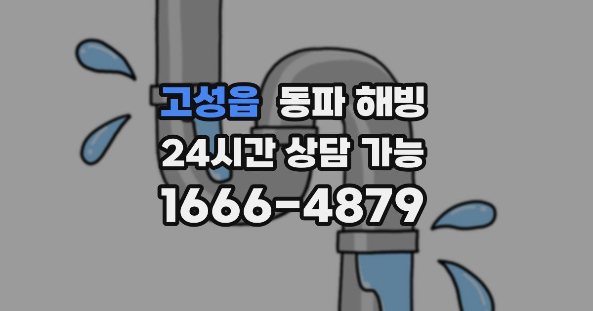 고성읍 동파 해빙