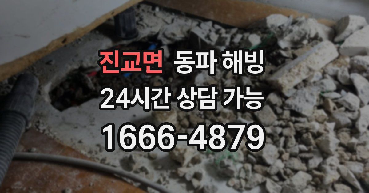 진교면 동파 해빙