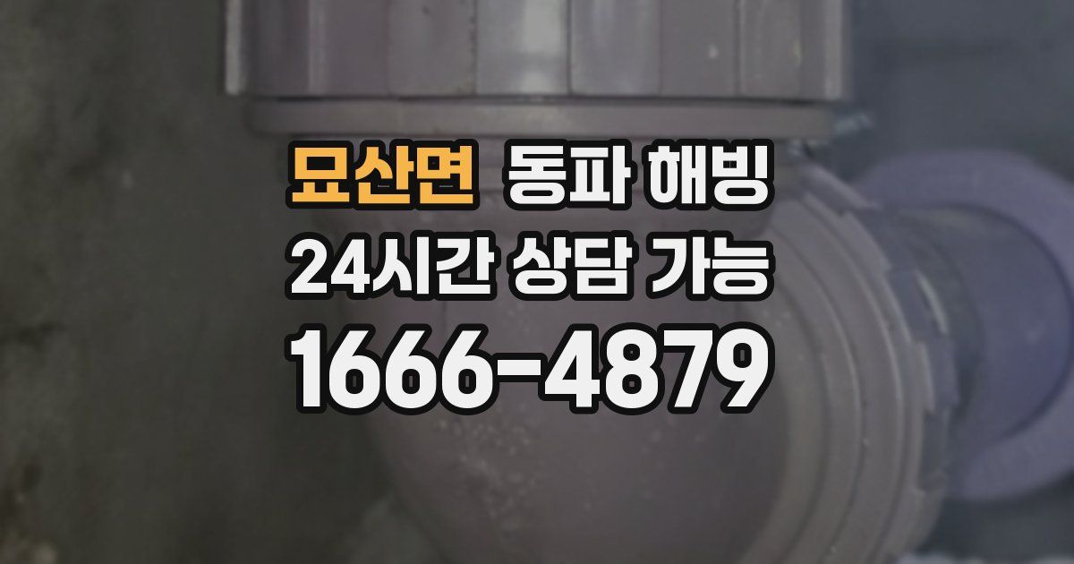 묘산면 동파 해빙