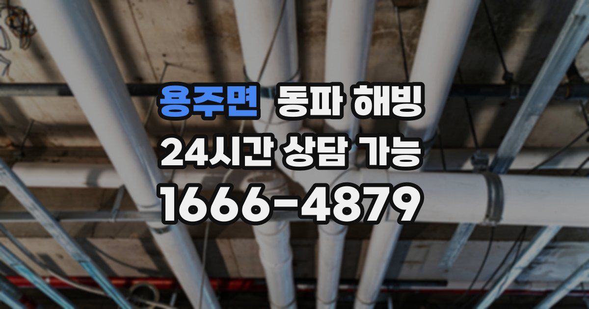 용주면 동파 해빙