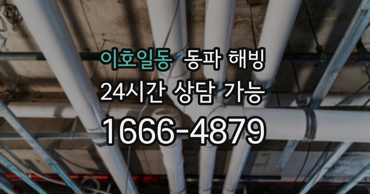 이호일동 동파 해빙