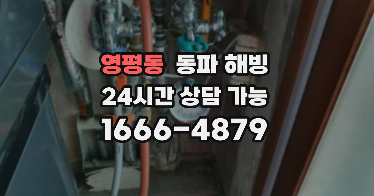 영평동 동파 해빙