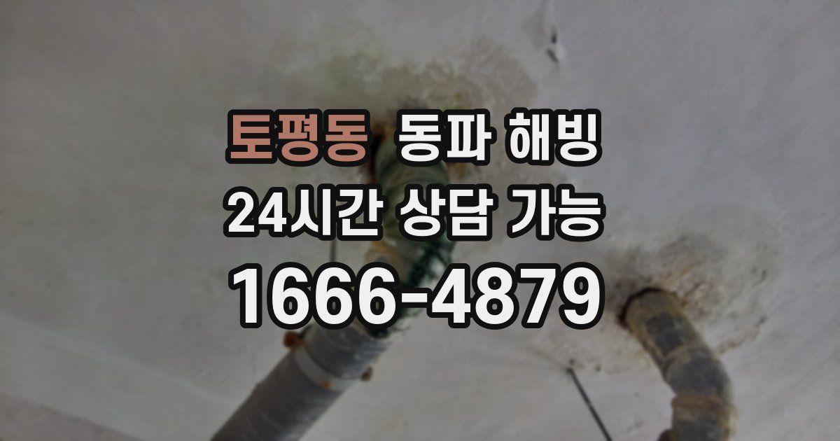 토평동 동파 해빙